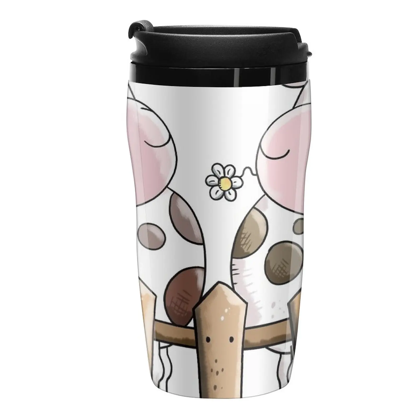 

Two Funny Cows With Birds Travel Coffee Mug Thermo Coffee Mug Coffee Bowls Mug Coffee Cup
