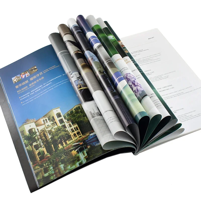 Folheto Folheto, Custom Design Printing Services, Promotion Catalog Printing, Produto personalizado