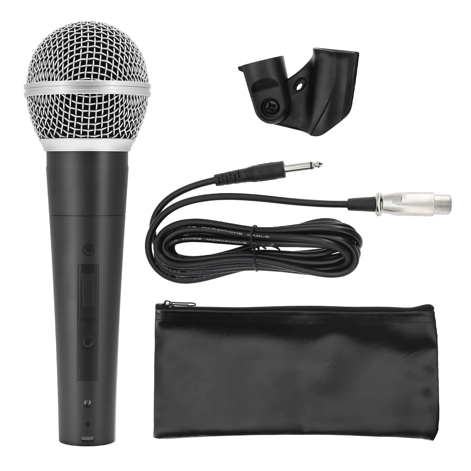 Wired Handheld Microphone Karaoke Speech Sing Performance Handheld Microphone Two Options Include With Switch or No Switch