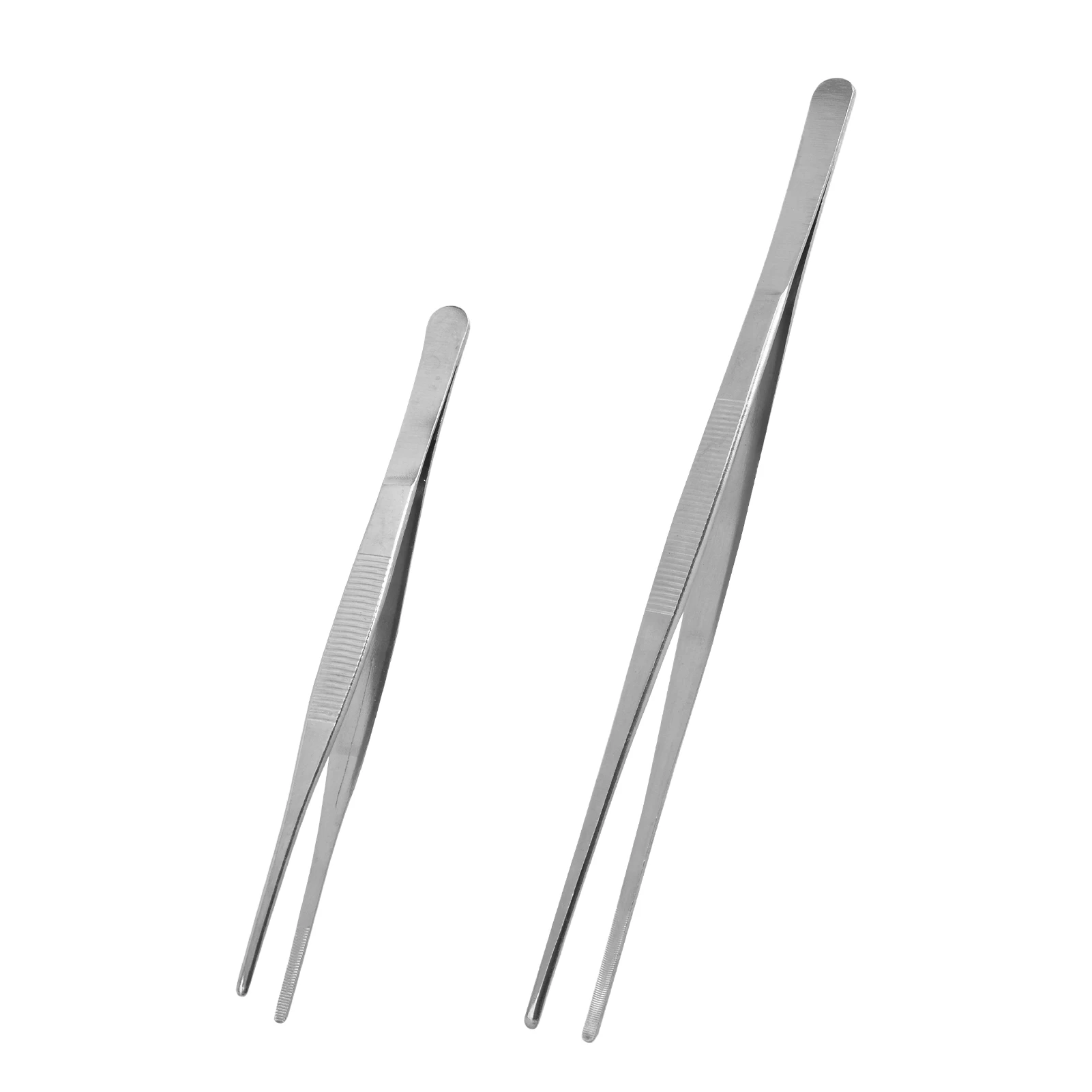 2pcsBarbecueProfessionalLongMeatStainlessSteelFoodTongsKitchen