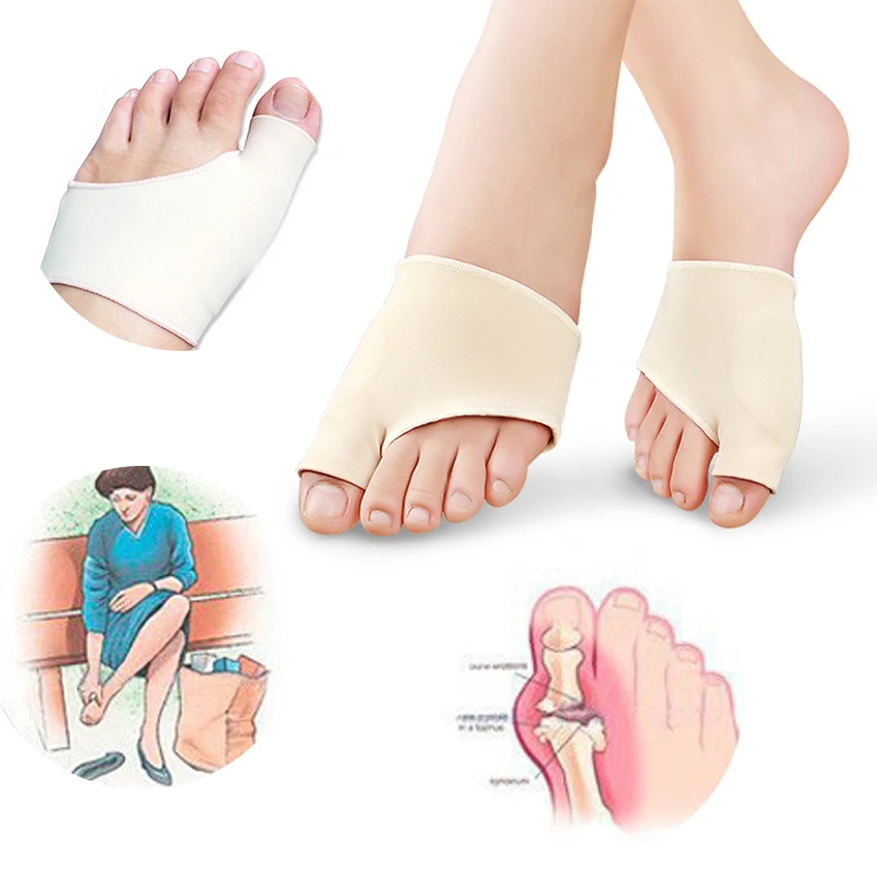 

1Pair Bunion Corrector Gel Pad Stretch Nylon Hallux Valgus Protector Guard Toe Separator Orthopedic Protector Toe Separator