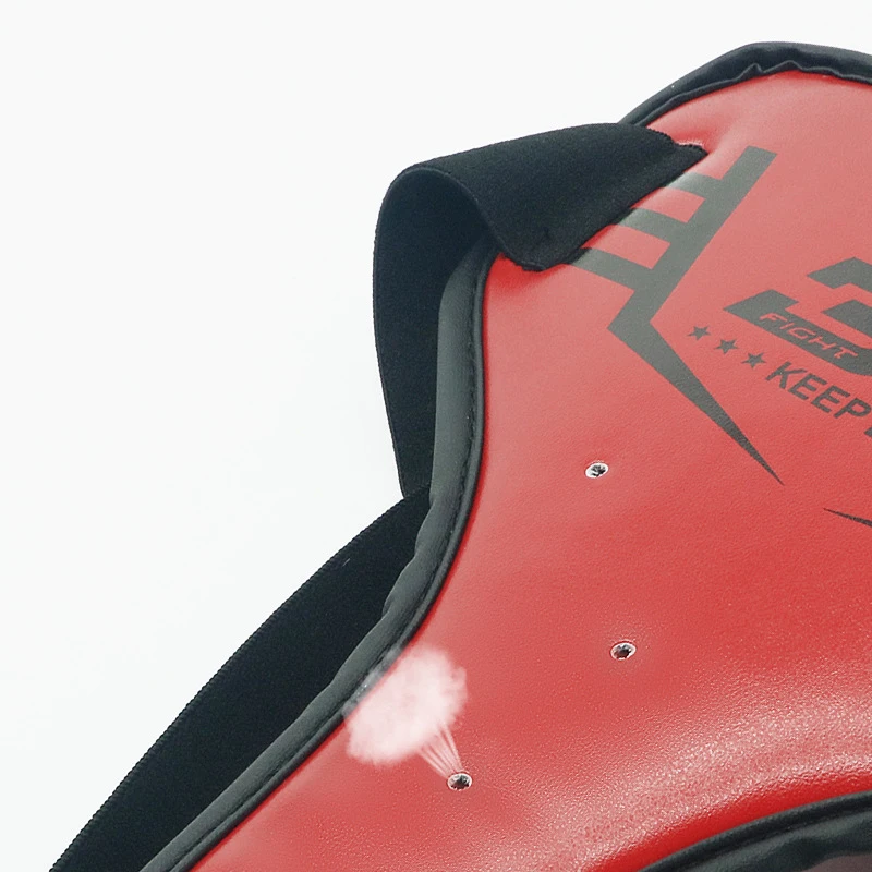 Sanda Crotch Guard for Men Leather and PU Abdominal Protector Shell Mouth Guard for Taekwondo