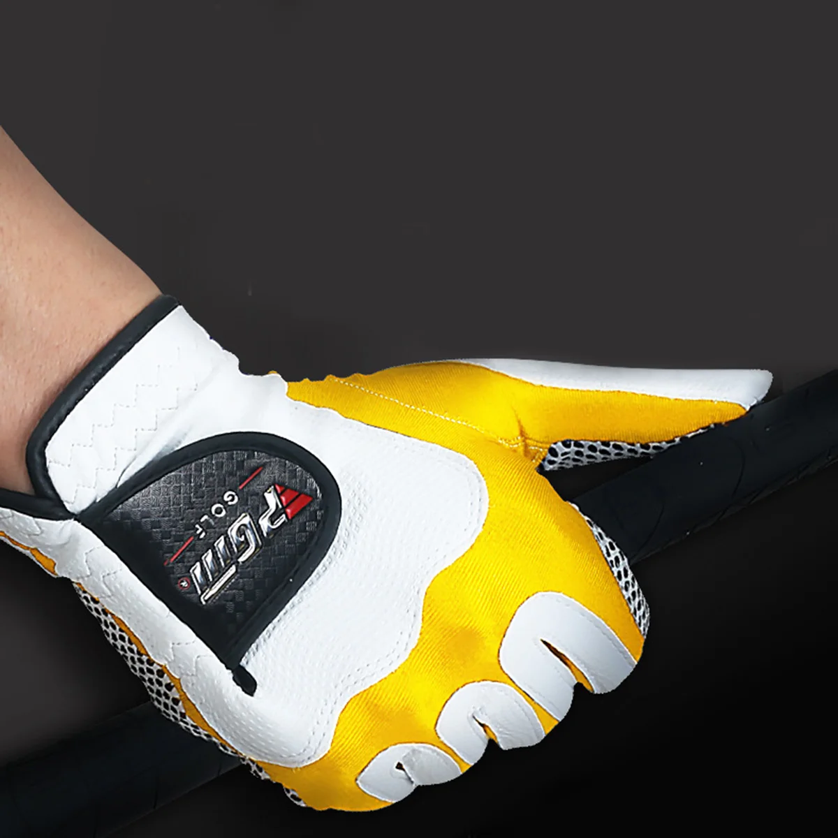 

PGM 1pc Golf Gloves For Men Left Hand Breathable Fabric Sports Gloves Non Slip Particles Micro Fiber Professional Golf Gloves