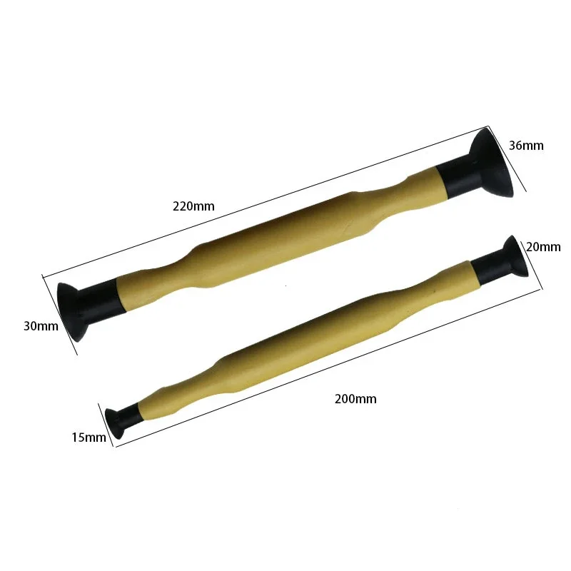 Valve Lapping Sticks 2 Pcs Plastic Grip with Suction Cup for Auto Motorcycle Cylinder Engine Valves dust Grinding tool