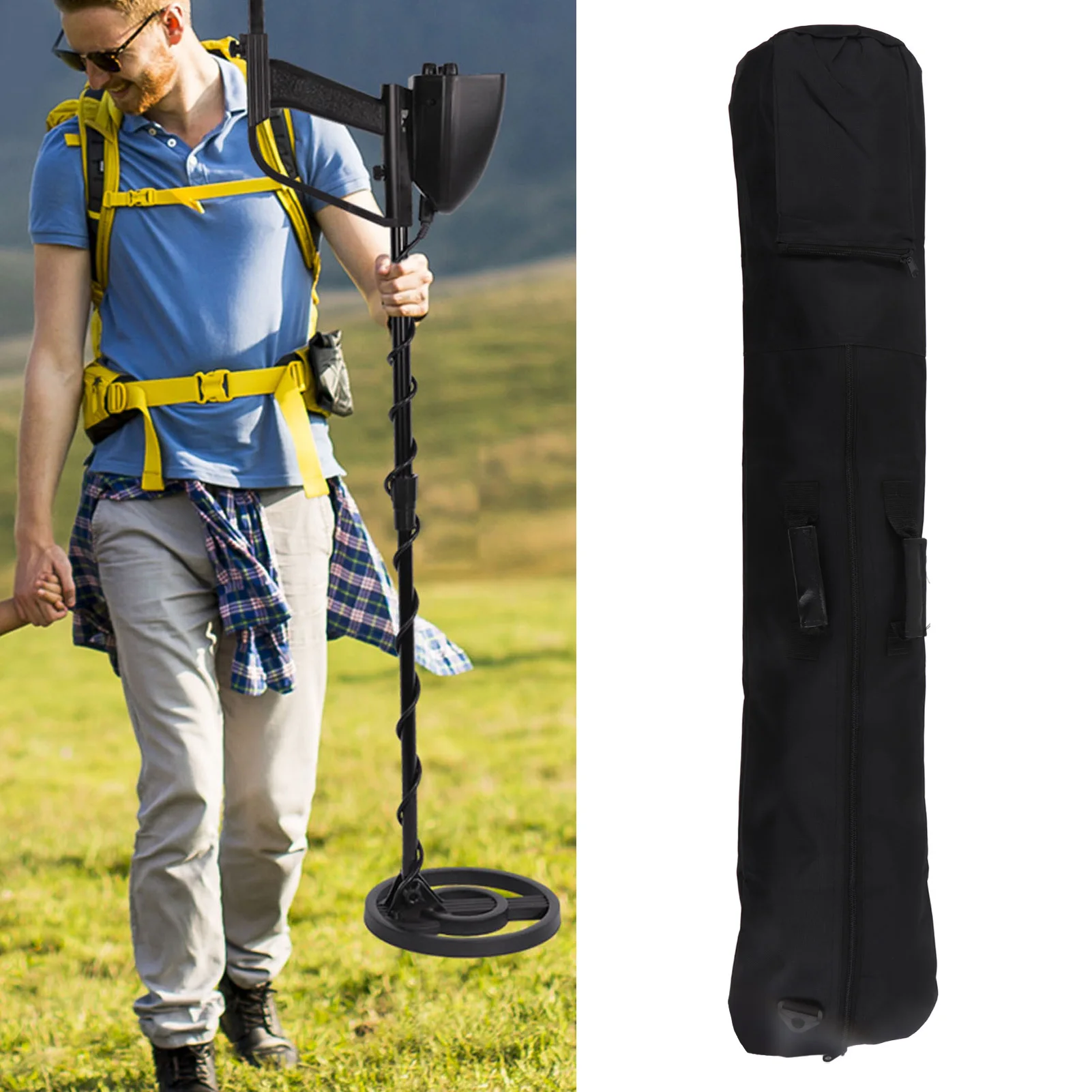 Metal Detector Carry Bag Waterproof Outdoor Detecting All Purpose Padded Carry Bag