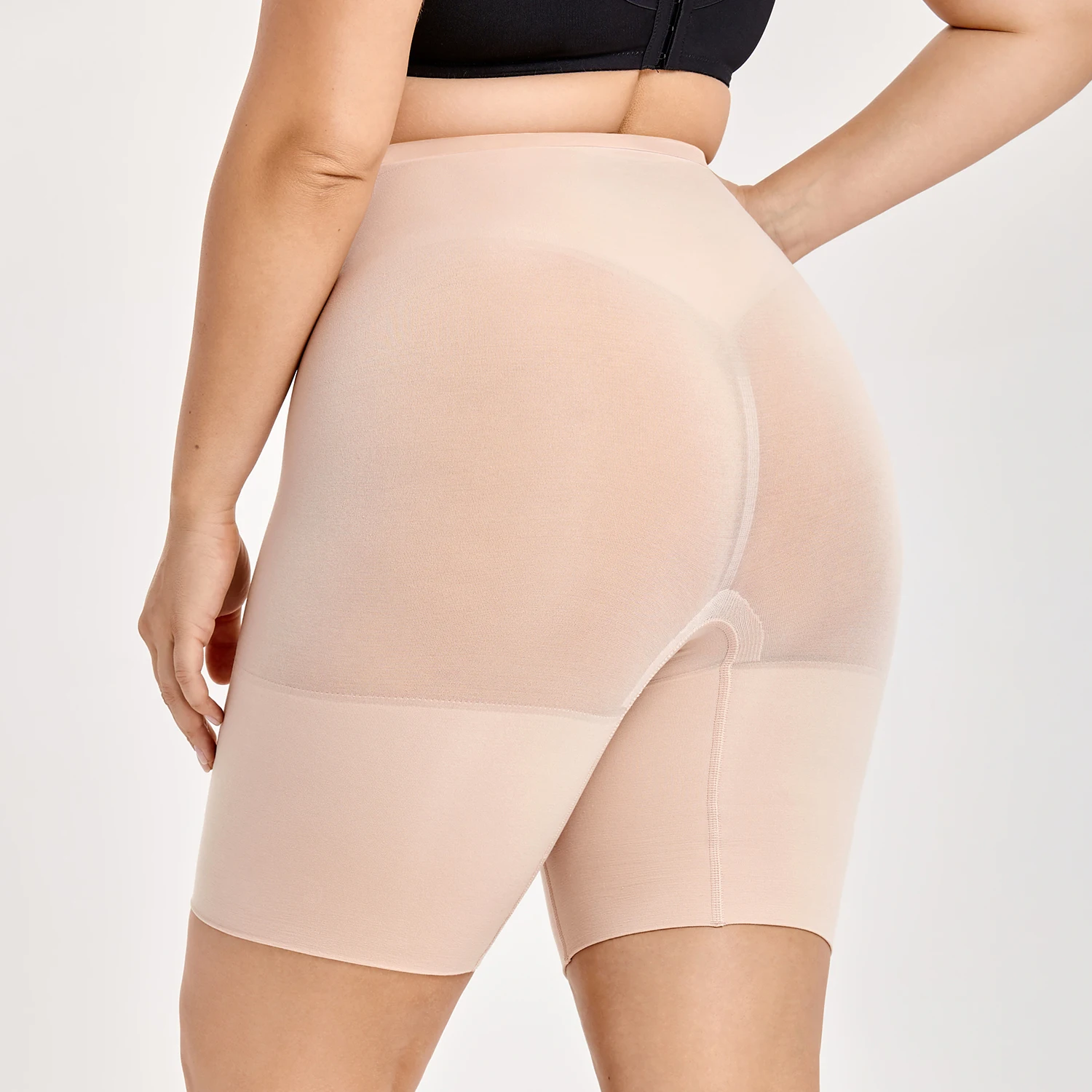 DELIMIRA Pantalones Moldeadores Braguitas Reductoras Adelgazantes Tallas Grandes para Mujer Beige 42 