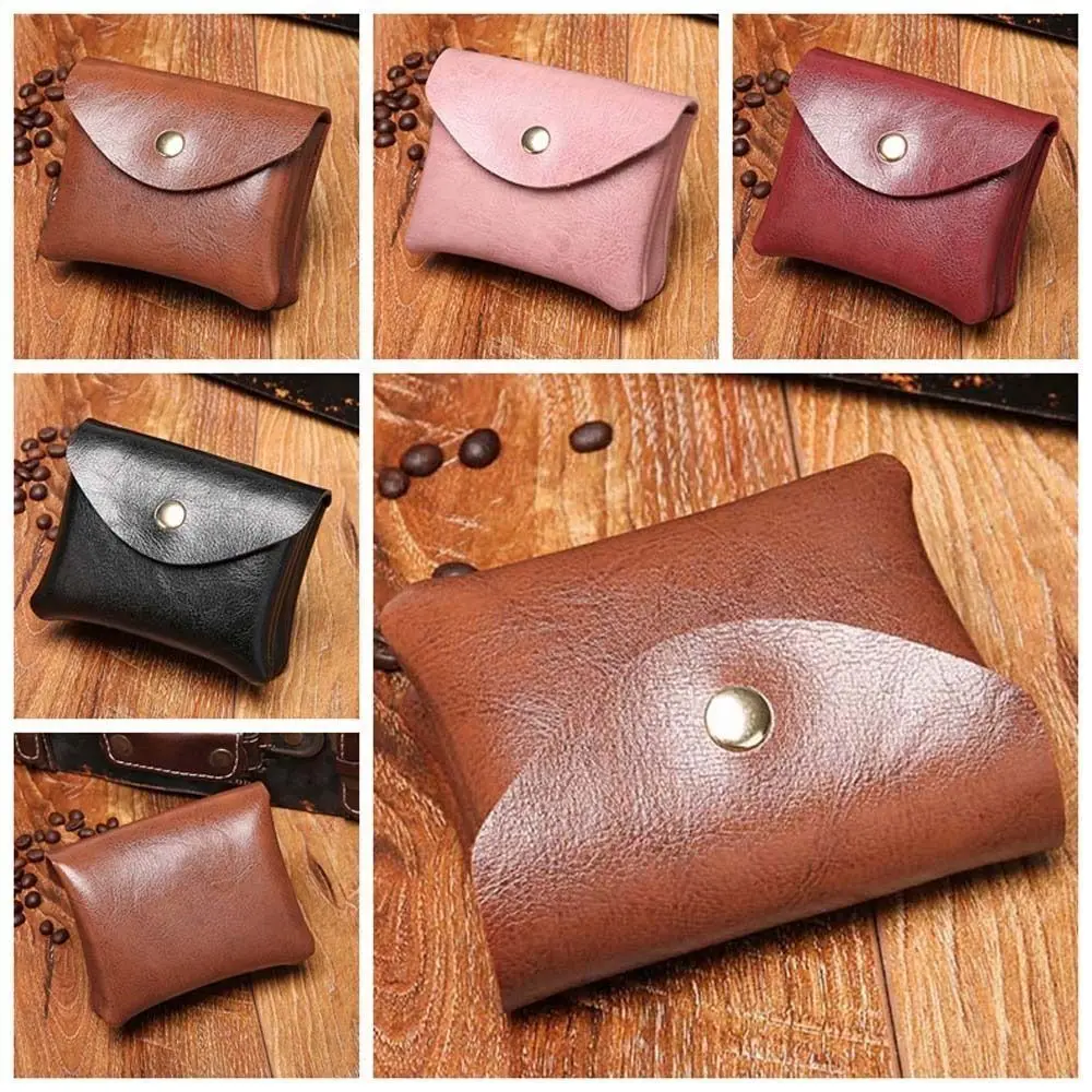Leather Coin Purse Portable Zipper Large-capacity Card Bag Multi-card Slot Card Holder