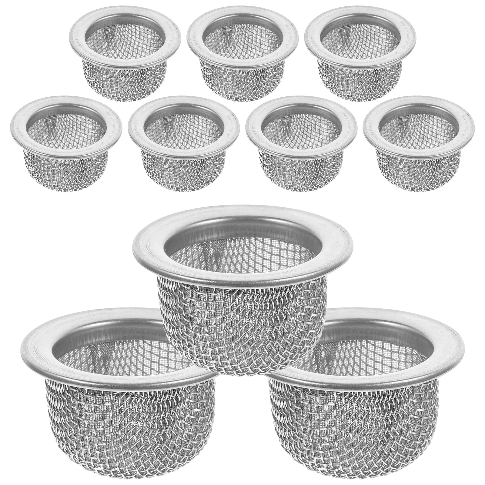 

Stainless Steel Screen Filter 10Pcs Double Screen Filter Cocktail Smoker Screen Mini Mesh Bowl Screen Filter Bourbon