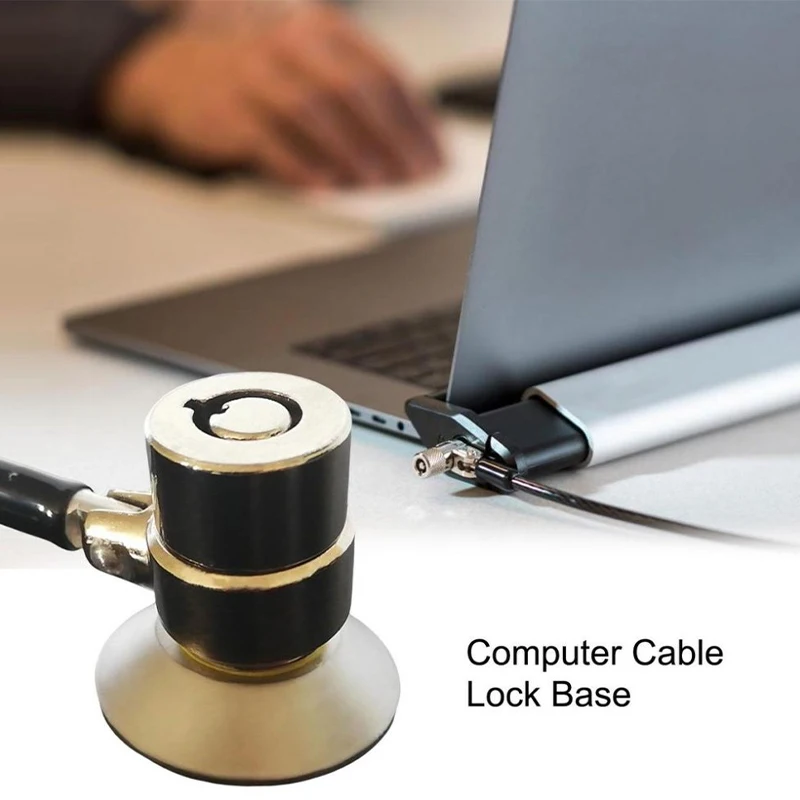 1PC Protection Anti Theft Lock Base Slot Plate Cable Security Computer Laptops