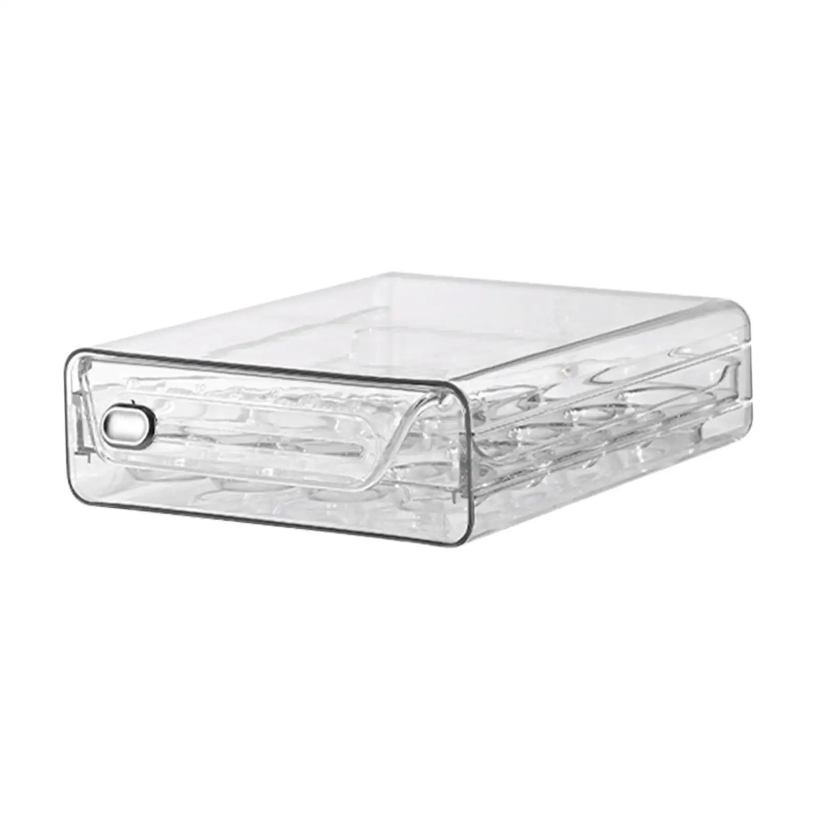 Eggs Organizer Drawer Transparent Egg Holder Double Layers Eggs Container for Cabinet Kitchen Countertop Fridge Cupboard