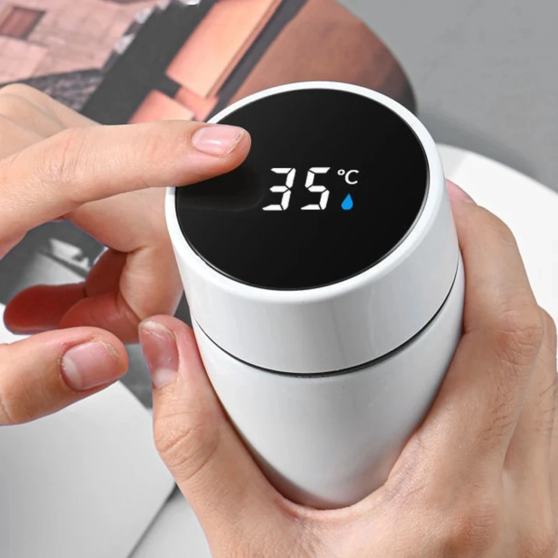 온도 디스플레이 스마트 보온병 물병, 지능형 스테인리스 스틸 진공 플라스크, 커피 컵, 200ml