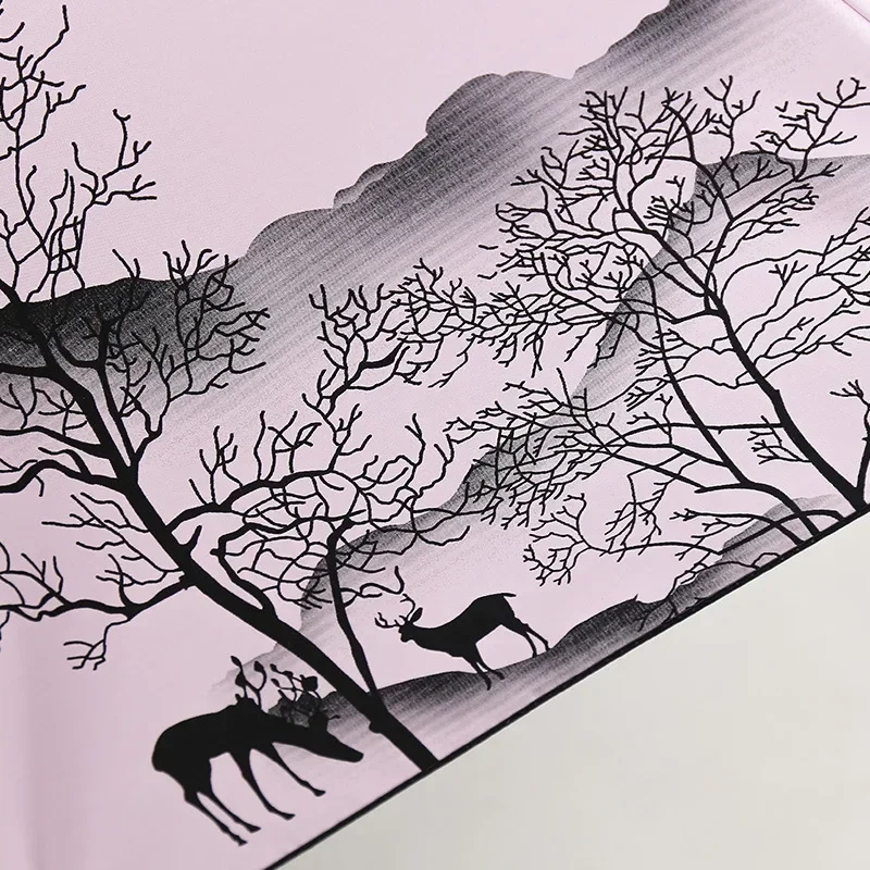 Ink Painting Umbrella ANTI-UV Foldable Umbrella Rain Women Chinese Style Windproof Fashion Umbrellas Female Gift