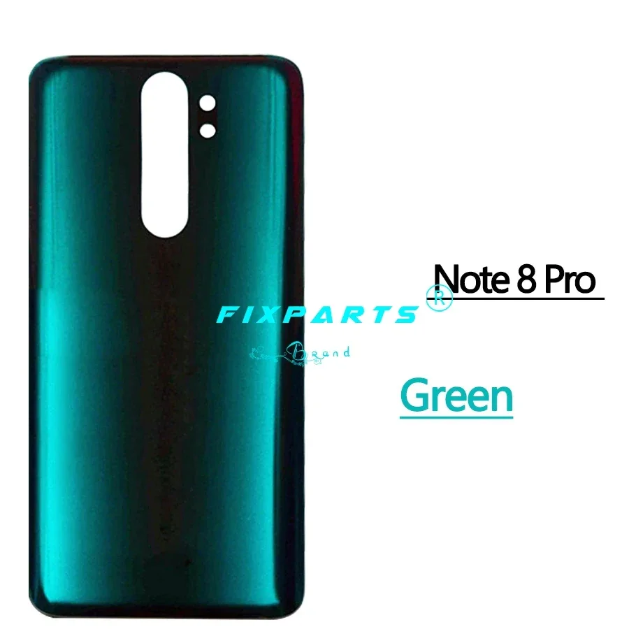 For Xiaomi Redmi Note 8 Pro Back Battery Cover Note8 Rear Housing Door Glass Panel Replacement For Redmi Note 8T phone back cover glass battery cover glass phone back cover