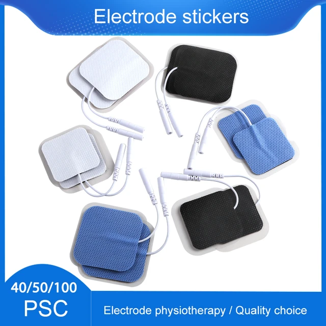 Almohadilla de electrodos Tens, parches de electrodos autoadhesivos para  máquinas de terapia TENS, fisioterapia, 50 piezas - AliExpress