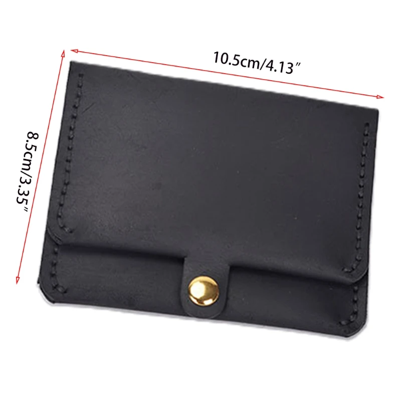 Men Wallet Retro Handmade Leather Credit Card Holder Small Coin Purse Money Bag Craft Tool Making Accessories