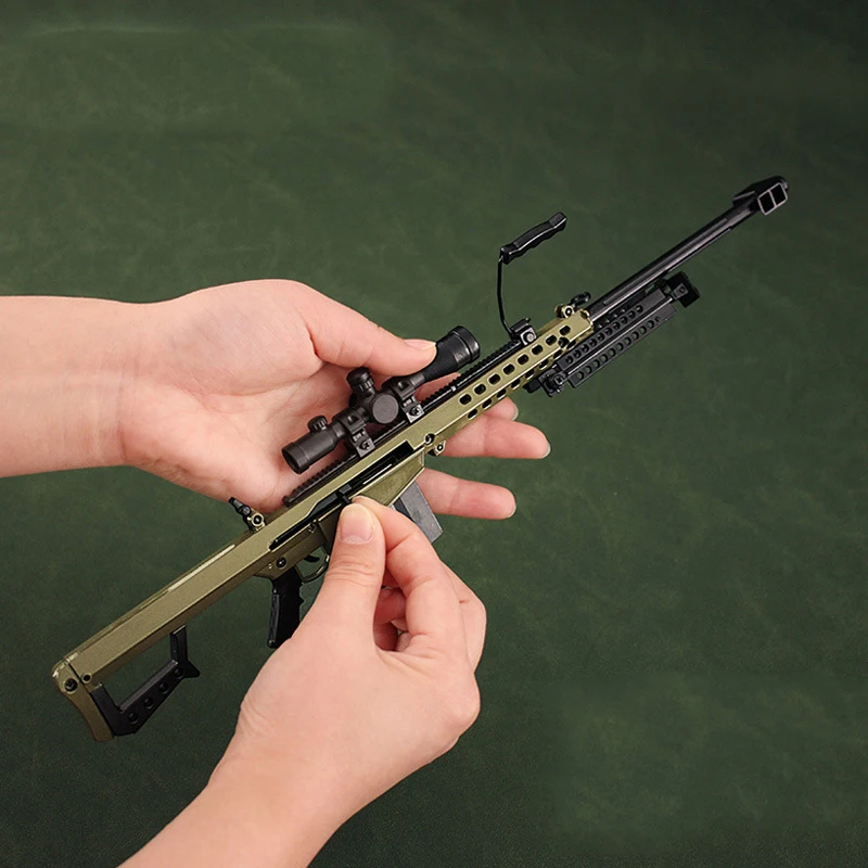 1/3 14 inches Model Barrette Full Metal Model Toy Gun Model Mini Sniper Rifle Mini 3