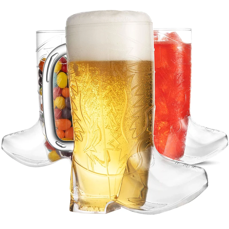 Boot Glass Cocktail Beer Cup Milk Tea Cups Simple Juice Drink Mug Drinkware Coffee Latte Cups Wine Glasses Water Bottles - 3