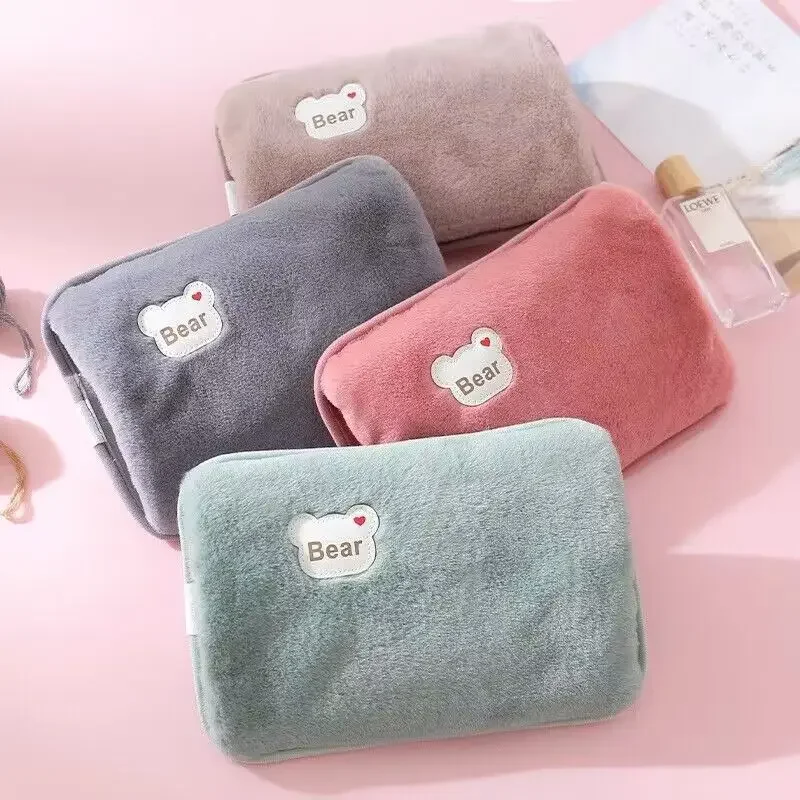 Rechargeable Hot Water Bottle Cute Electric Hand Warmer EU Plug Reusable Hot Compress Bag Heating Pad Hand Pocket Warmer Xaomi 6