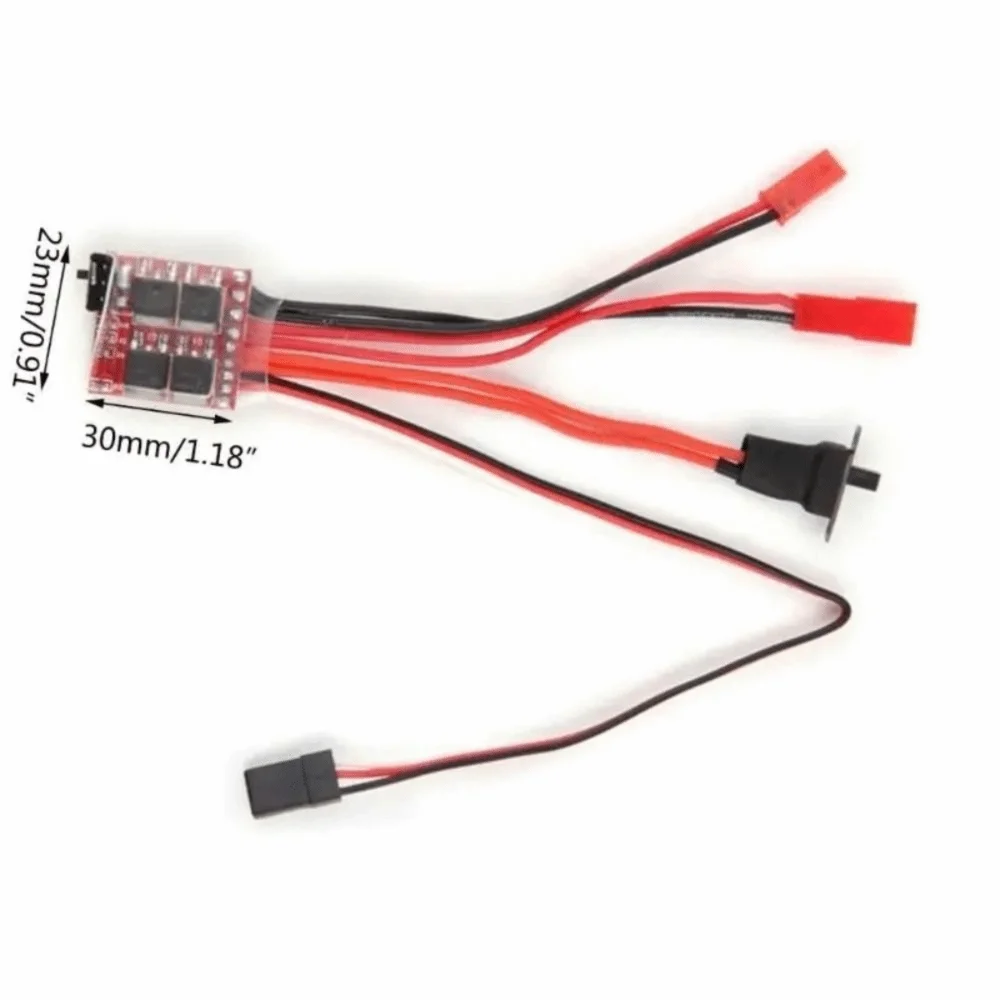 4-8V 2S 30A Brushed ESC Brake Function Bidirectional Control Electric Speed Controller Forward Reverse Precision Control - 6