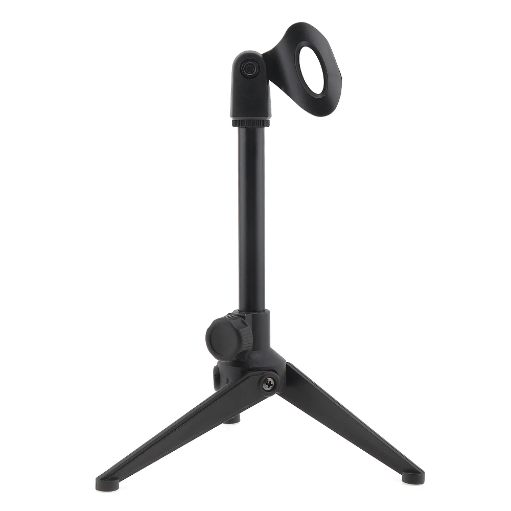 Mini Portable Microphone Stand Tripod Desktop 180 Degree Rotation Angle Microphone Table Holder Mic Clip Lightweight Bracket microphone stand