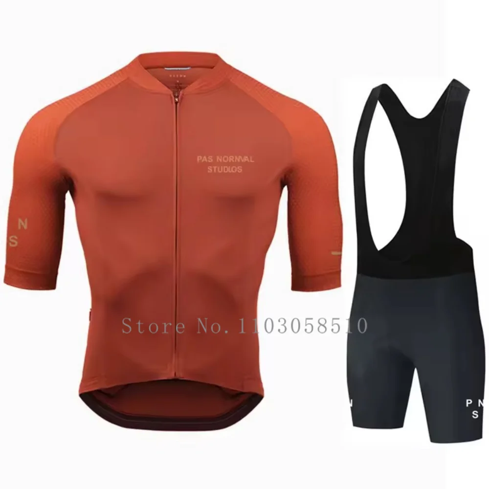 Pns 2025 Road Bike Jersey Set Men's Cycling Clothing Summer MTB Pas Team Clothes Short Sleeve Uniform Ropa De Ciclismo Hombre 4