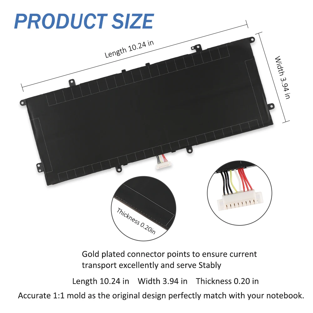Etesbay-bateria do Portátil para Asus C41n19041 C41n1904 Zenbook 14 Ux425ua Um425ia Ux425ea Ux425ja Bx325ja Ux325ea Ux325ja Ux363ea - Imagem 5