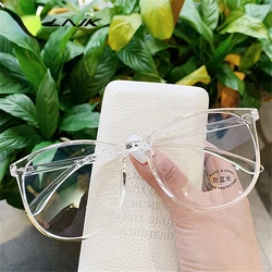 Transparent Computer Glasses Frame Women Men Anti Blue Light Round Eyewear Blocking Glasses Optical Spectacle Eyeglass