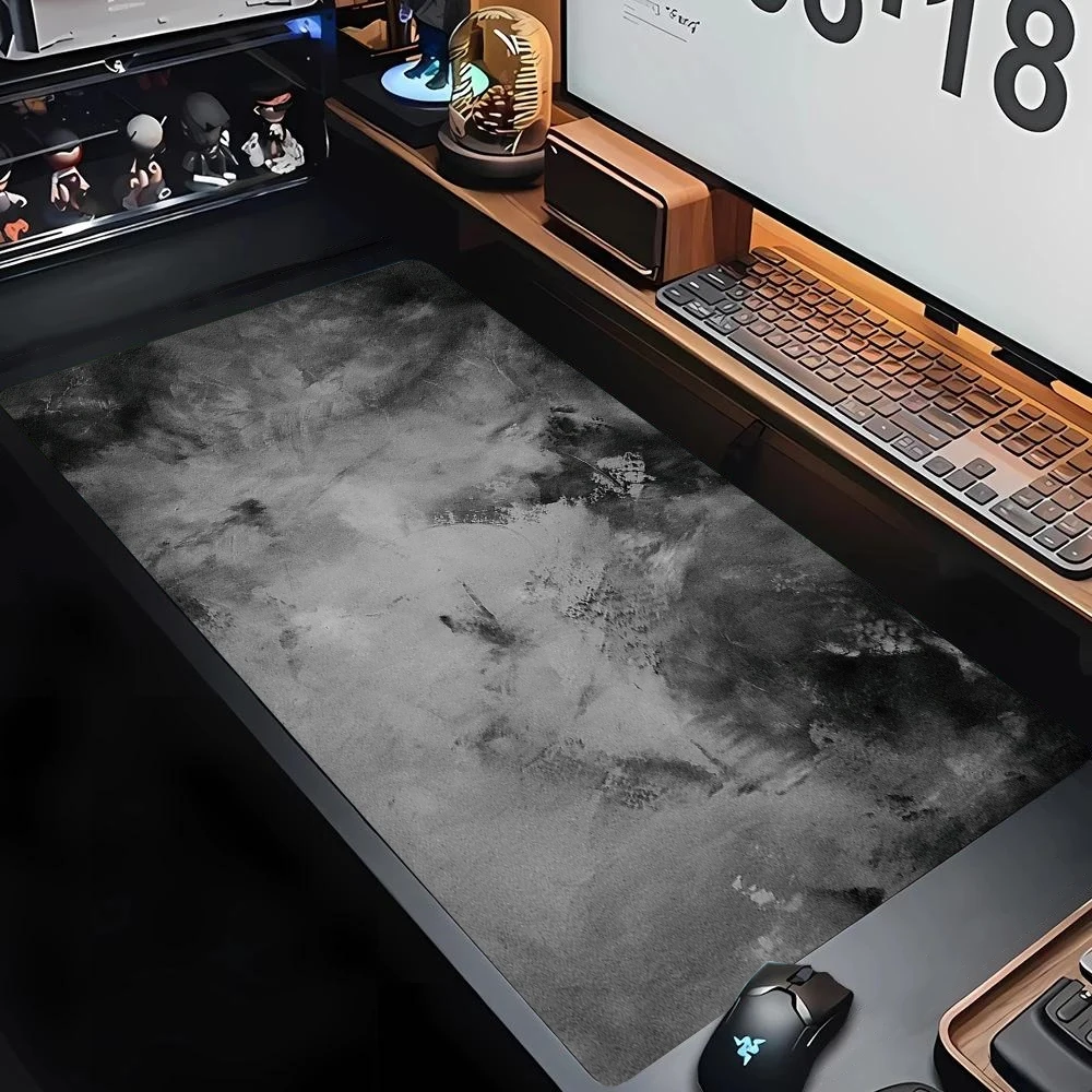 Grey Series XXL Gaming Desk Mat - Large 900x400mm Overlock Mouse Pad