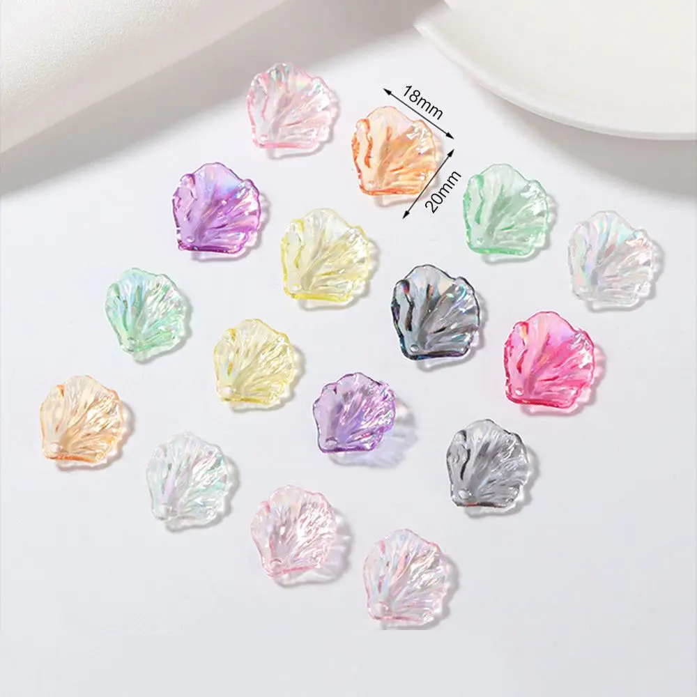

10pcs/Pack Transparent DIY Earrings Jewelry Making Flower Charms Shell Petal Pendants Peony Piece