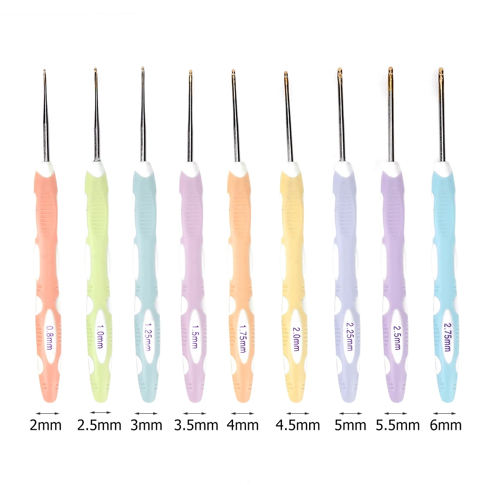 LED Crochet Hook Set Light Knitting Needle Multicolour Hooks Lighted Up  Knitting Needles Weave Sewing Tool 9 Size Value Pack - AliExpress