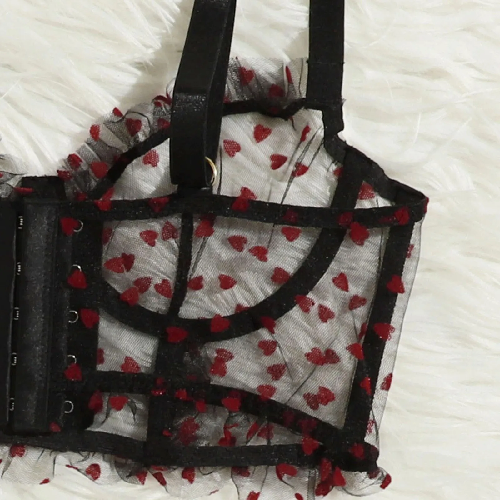 Lingerie Donna Reggiseno con ricamo floreale Set di biancheria erotica Donna 2 pezzi Prospettiva Intimo da donna in pizzo sexy_voghion.com