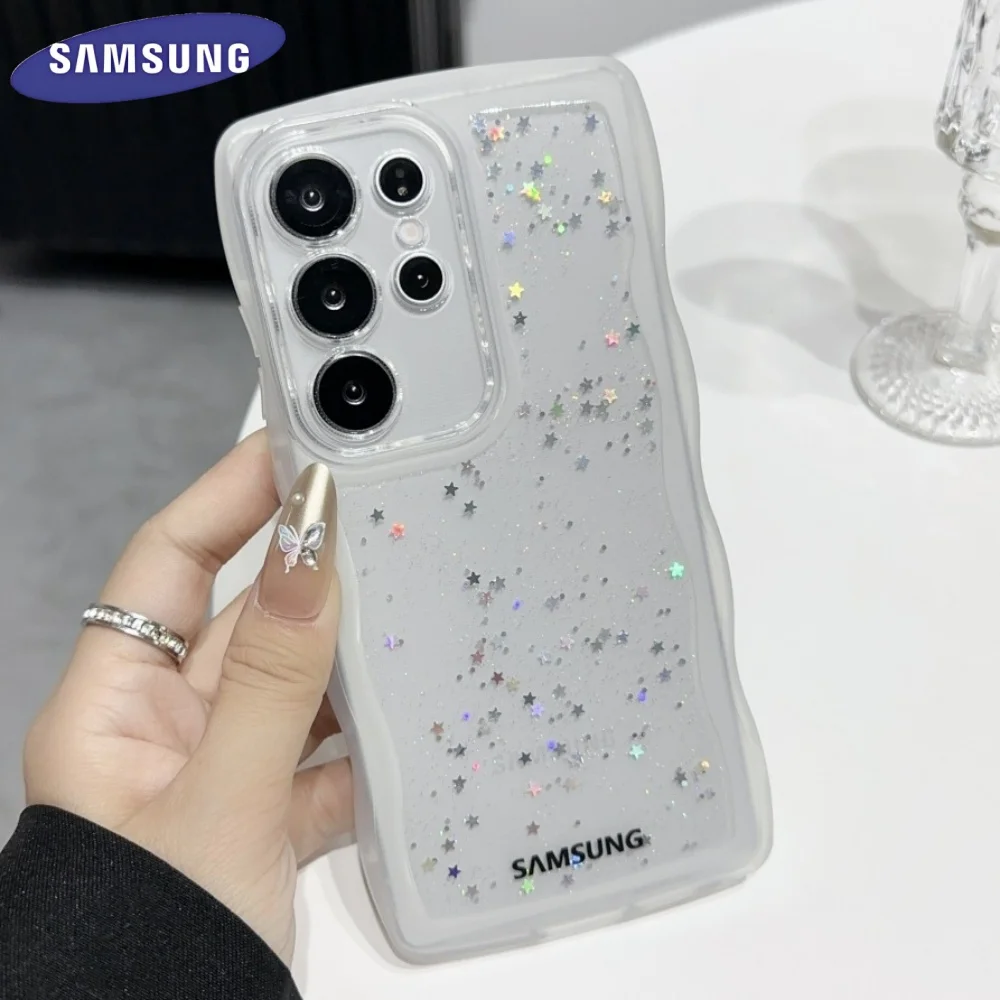 Star Sky Glitter Sequin Clear Silicone Phone Case Soft Cover