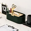 Luxury Multifunction PU Leather Tissue Box Remote Sundries Storage Holder Desktop Paper Drawer Art Home Decor Napkin Box 3