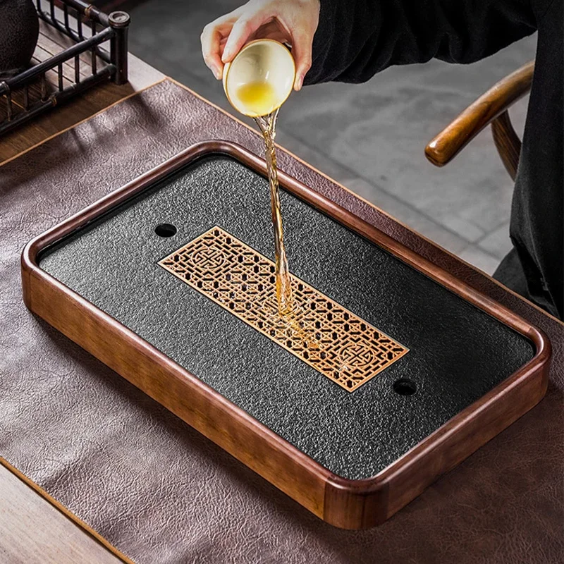 

Design Advanced Wooden Tray Luxury Office Bedroom Chinese Minimalist Tray Modern Afternoon Bandeja Madera Trays Decorative