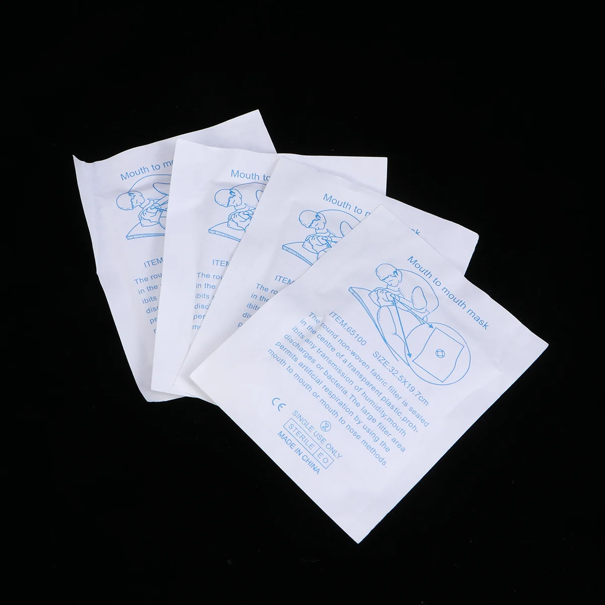 

10 Pcs Disposable CPR Training Barrier Mask Cardiopulmonary Resuscitation Mask Respirator Mask