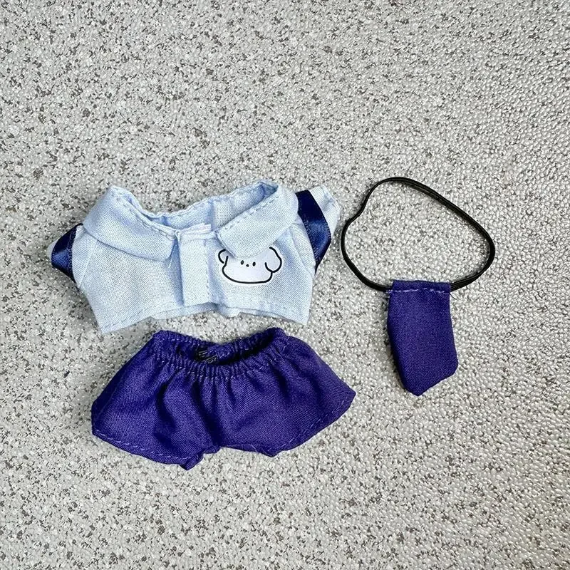 thumbnail image 1 of Ropa y accesorios para muñecas de peluche en miniatura de 17 cm para muñecas ídolos de Corea del Kpop Exo Labubu, suéter, falda, ropa de regalo, 1 of 5