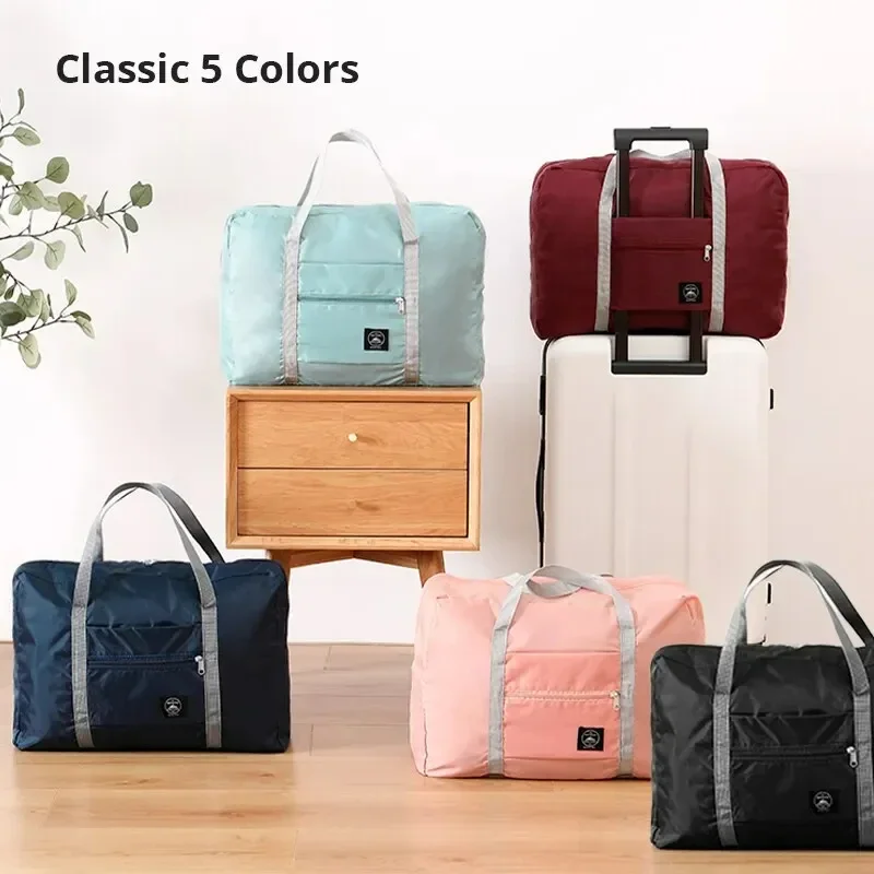 Travel Duffel Bag 2 Pack Foldable Travel Duffel Bag for Airlines Carry on Weekender Overnight Hospital Tote Gym Women Men