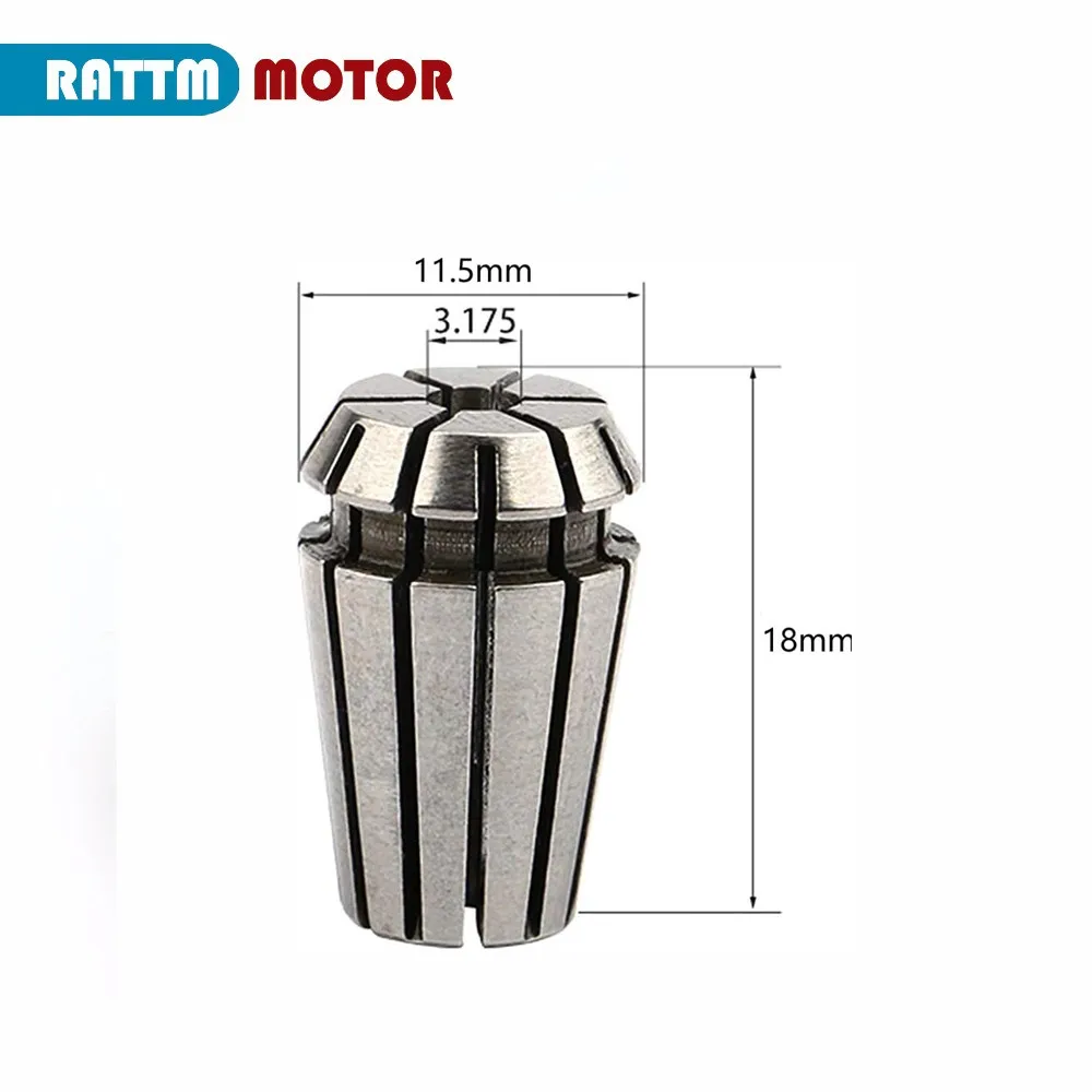 Spindle Motor Collet Extension Rod ER11 3mm 4mm 5mm 6mm 8mm for CNC Engraving Machine