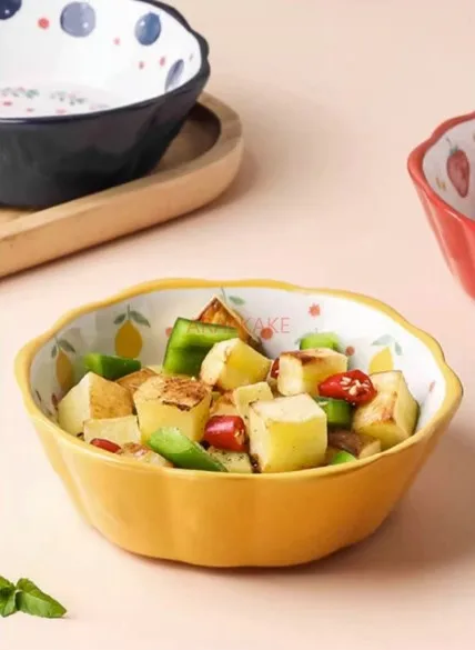 Bowl, Cute Salad, Fruit Bowl, Plate, Ceramic Oven Special Bowl