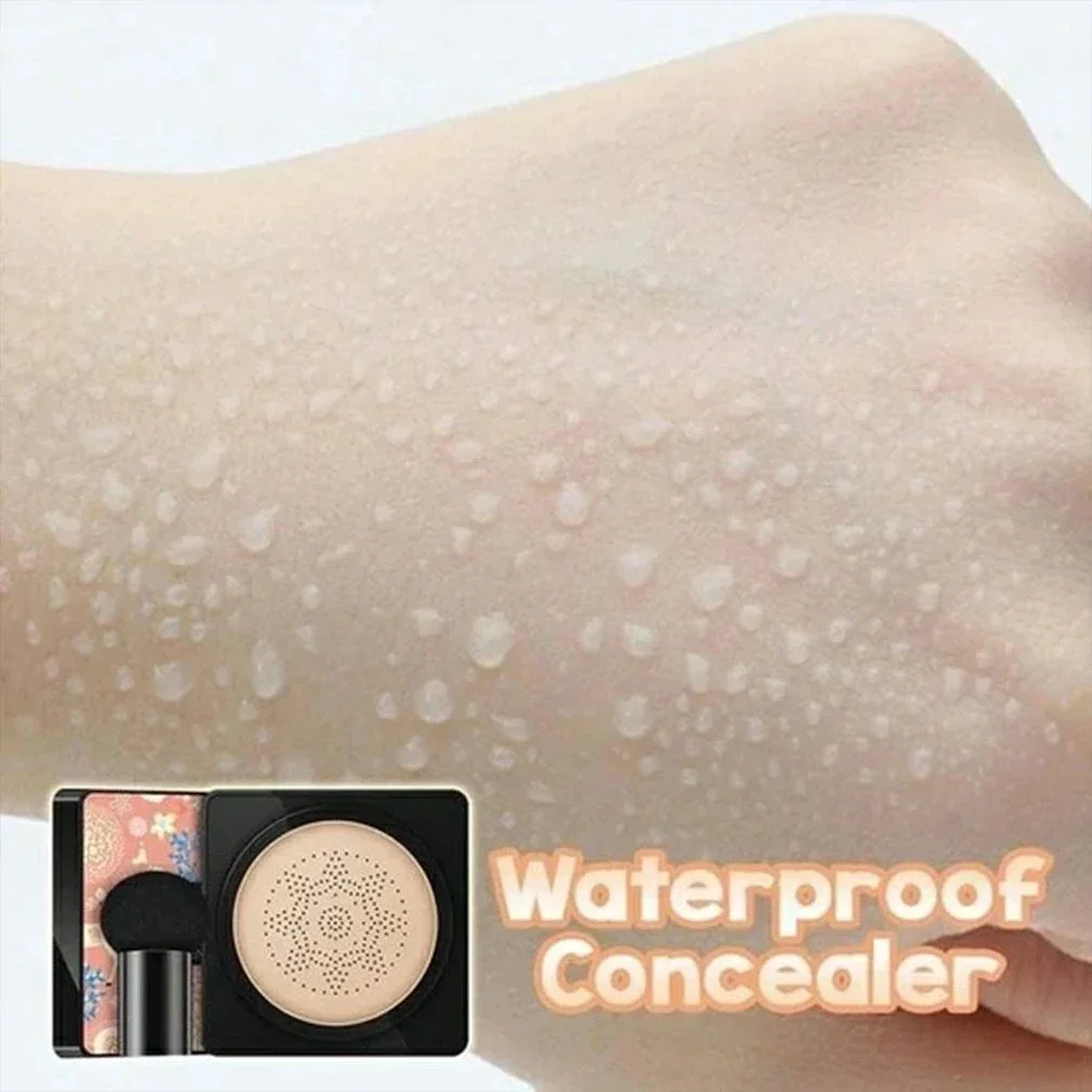 BB Air Cushion Base Foundation with Mushroom Head CC Cream Moisturizing Hydrating Concealer Makeup Brighten Skin Tone Cosmetics 5