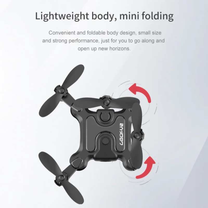 Mini Drone 8K Noir Pliable avec Caméra HD FPV Maintien d'Altitude