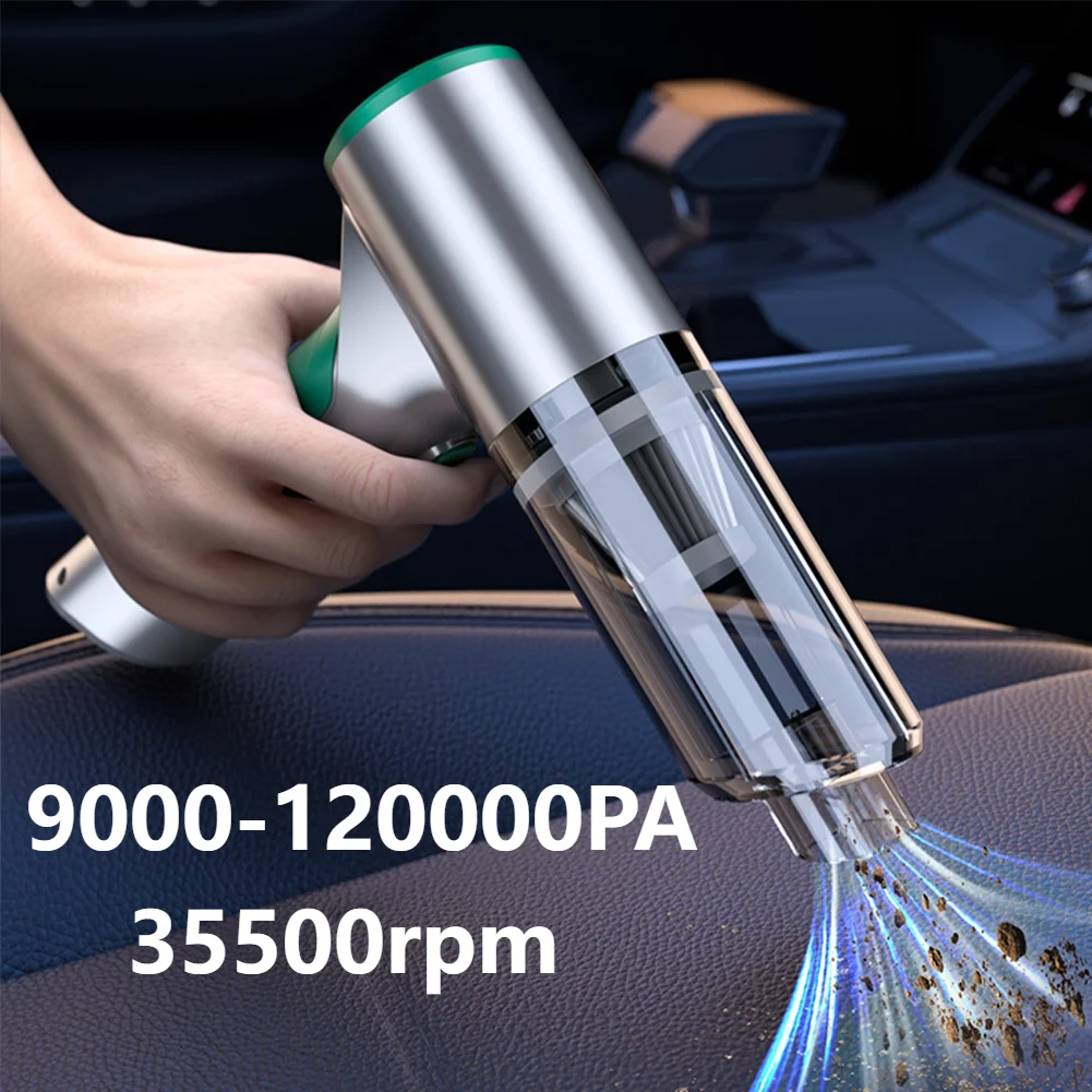 120000PA 4in1 Car Vacuum Cleaner 35500rpm Car Dust Cleaner 120W USB
