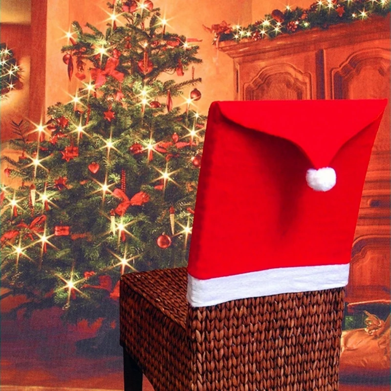 Christmas Chair Cover Christmas Decoration for Home Table Dinner Chair Back Decor 2025 New Year Party Supplies Xmas Navidad 2024