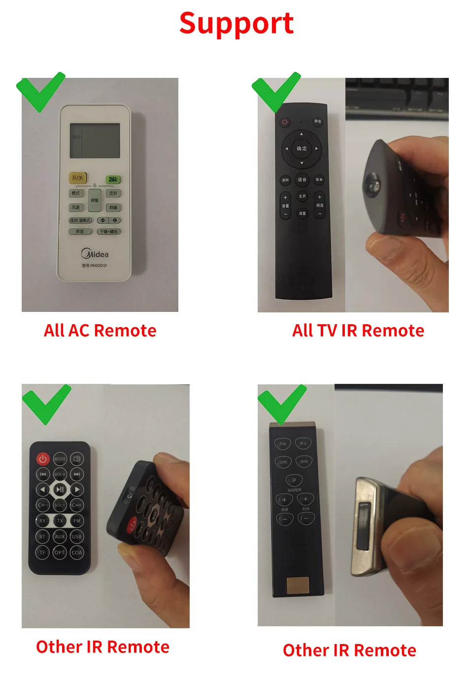 Tuya Smart WiFi Infrarot-Fernbedienung mit integriertem Temperatur- und Feuchtigkeitssensor, unterstützt Google Home, Yandex, SmartLife, Alexa. – Detail 22