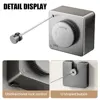 Stainless Steel Retractable Clothesline Non-Sagging Clothes Line Indoor Outdoor Heavy Duty Extendable Washing Line Space-Saving 6