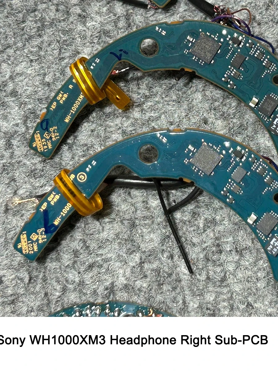 Original Right Ear Circuit Board for Sony WH-1000XM3 Headphones - Replacement Subordinate Mainboard Repair Part