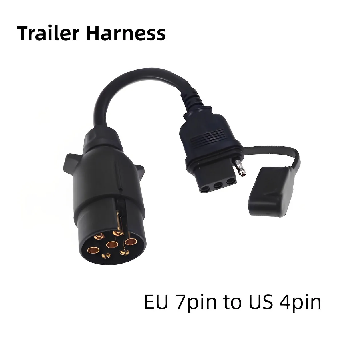 

EU 7 Way to US 4 Way Trailer Wiring Harness Adapter Kits Car Light Wire Accessories for Commercial Vehicle Semi trailer Trailer