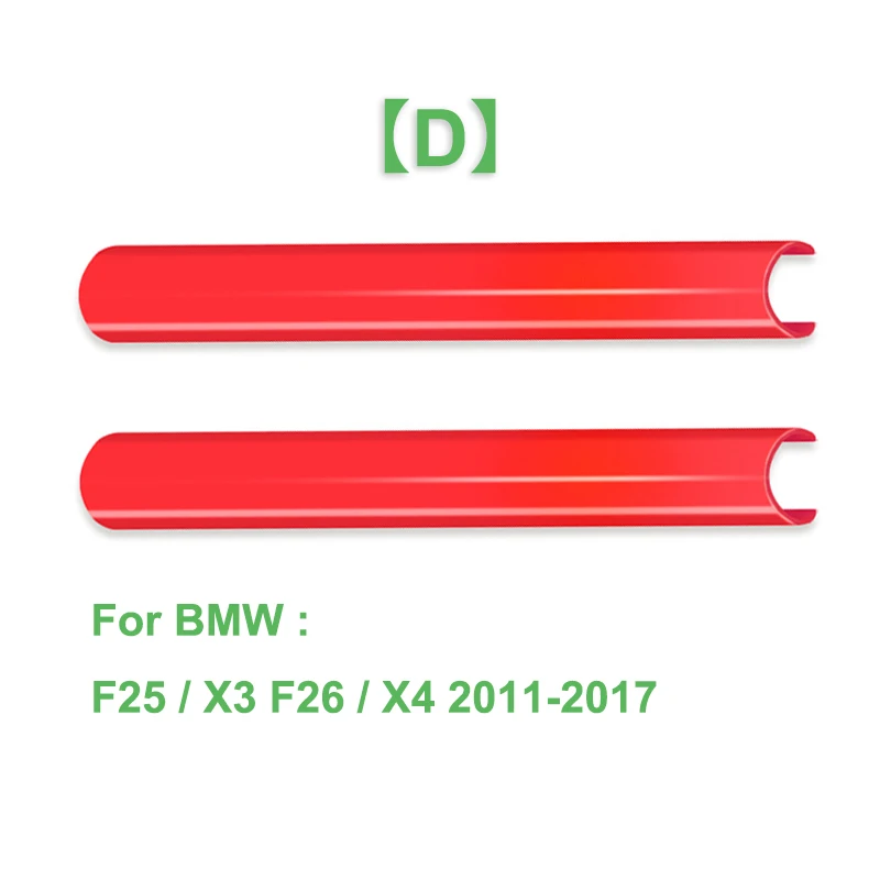 Dual Set Front Grille Trim Strips Cover Frame Stickers