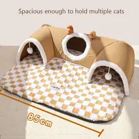 Bestseller Cat Bed, Autumn Winter Integrated Play & Sleep Tunnel Nest, Hide-and-Seek House for Cats, Multifunctional Pet Bed for 4