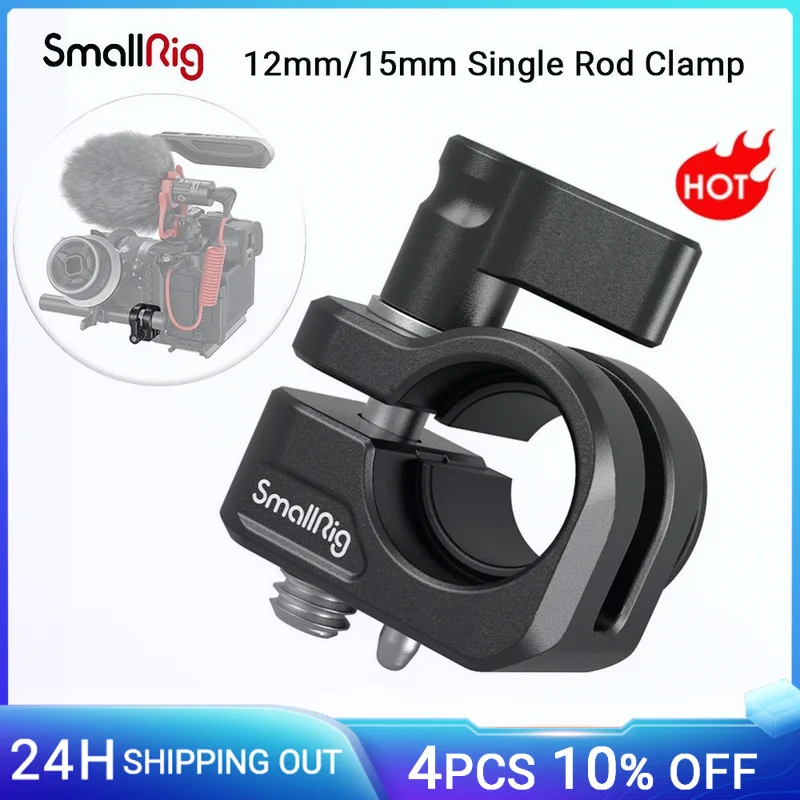 Morsetto A Asta Singola Smallrig 12Mm/15Mm Per Gabbia Smallrig Per Fornire Una Soluzione Follow Focus Compatibile Con Asta Da 12Mm E 15Mm 3598